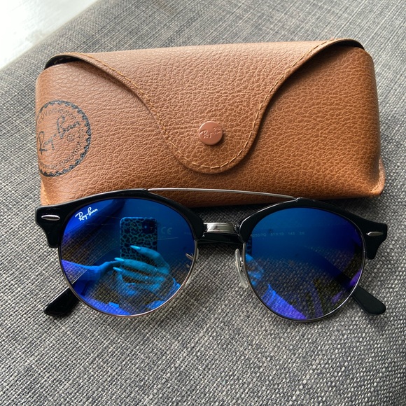 Ray-Ban Clubround Double Bridge Sunglasses - Picture 1 of 5